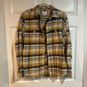 Men’s American Eagle Button Up Flannel Plaid Shirt